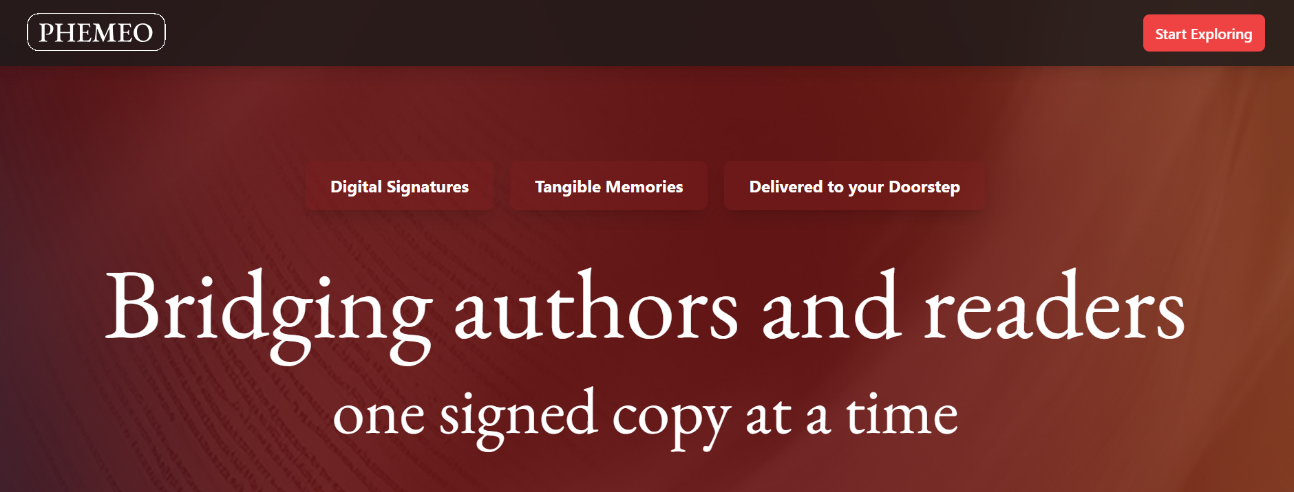 Remote Book Signings, Real Connection – Welcome to the Phemeo Blog